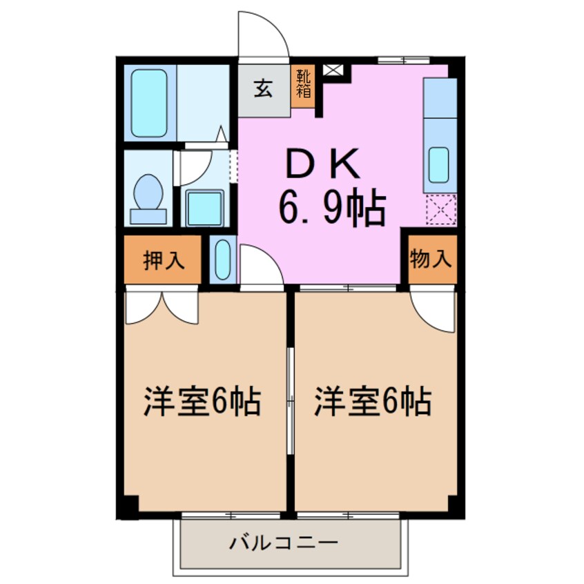 間取図 サンライズＳ・Ｉ