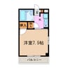 ピュアササキ 1Kの間取り