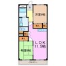 レジデンス香久山 2LDKの間取り
