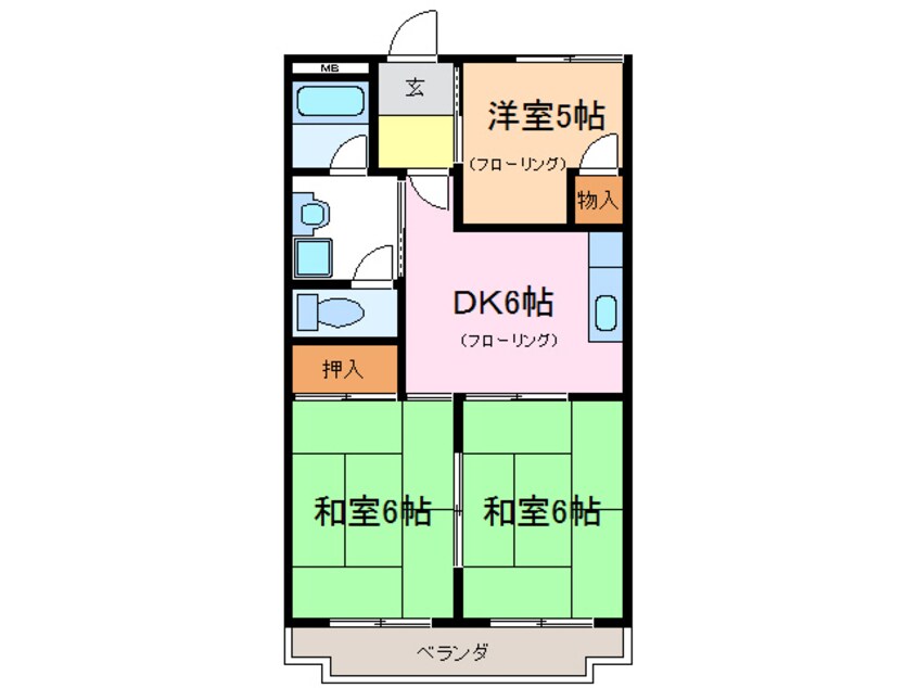 間取図 フォーブルJUN