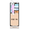 クレアール雅 1Kの間取り