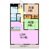 グランドヒルズ神の倉 2LDKの間取り