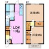SUNSUN藤塚 2LDKの間取り