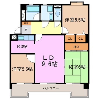 間取図 エトワール日進Ⅰ
