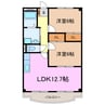 メゾンうちこし 2LDKの間取り