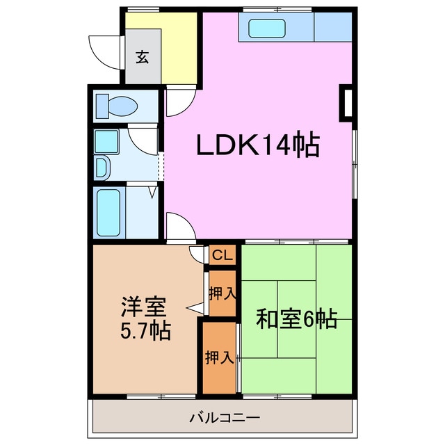 間取り図 グリーンハイツ東山