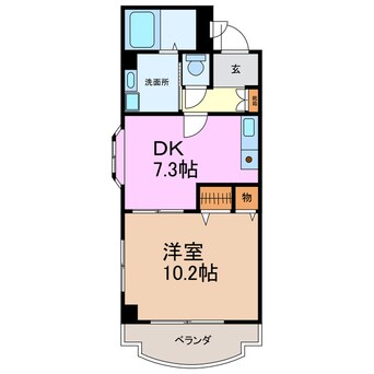 間取図 フォンティーヌ徳重