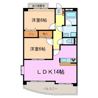 間取図 クレジュール東山