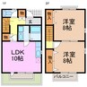 EVER GREEN HOUSE 2LDKの間取り