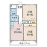 サン徳重 2LDKの間取り