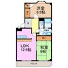 エステート徳重 2LDKの間取り