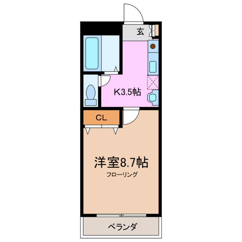 間取図 LAGUNA神の倉