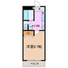 LAGUNA神の倉 1Kの間取り