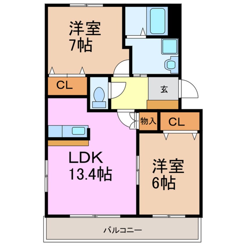 間取図 サウスフェザント