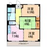 パークガーデン神ノ倉Ⅱ 3DKの間取り