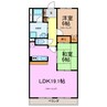 グランドメゾン熊野 2LDKの間取り