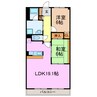 グランドメゾン熊野 2LDKの間取り