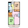 アーバニティー幸 2LDK+Sの間取り