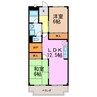 アーバニティー幸 2LDK+Sの間取り