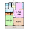 ファイン梅森 2LDKの間取り