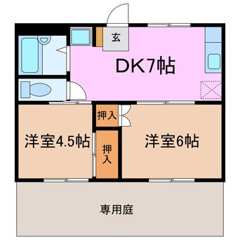 間取図 神の倉ハイツI