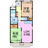 フォレストサイドＫ-Ⅰ 2LDKの間取り