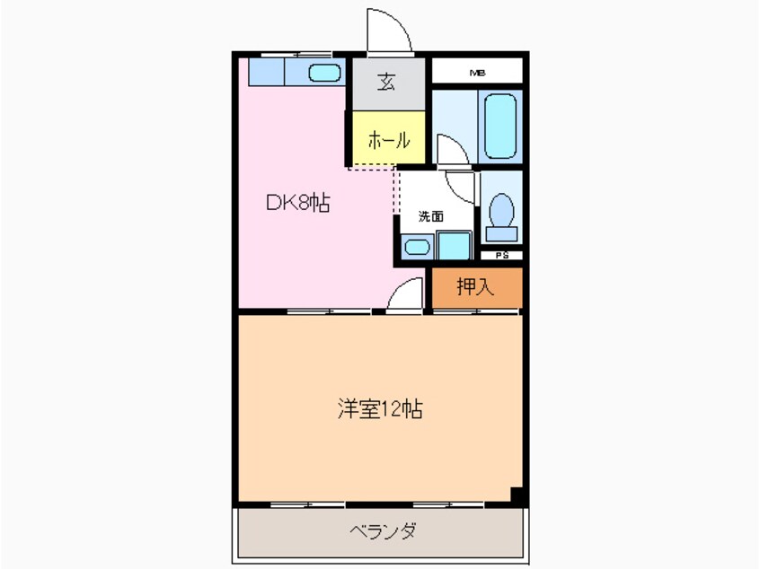 間取図 グリーンカーサ坂野