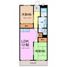グリーンパークＯｈ９２Ｂ 2LDKの間取り