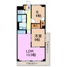 アーバニア福池 1LDKの間取り