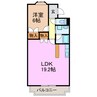 ロイヤル徳重Ⅱ 1LDKの間取り