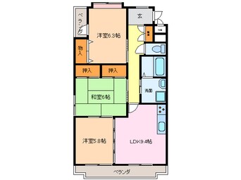 間取図 フローラ池上台