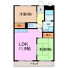 アン・プルール 2LDKの間取り