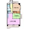 サウスヒルズ大清水 2LDKの間取り