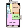 サウスヒルズ大清水 2LDKの間取り