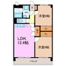 レージュ徳重 2LDKの間取り
