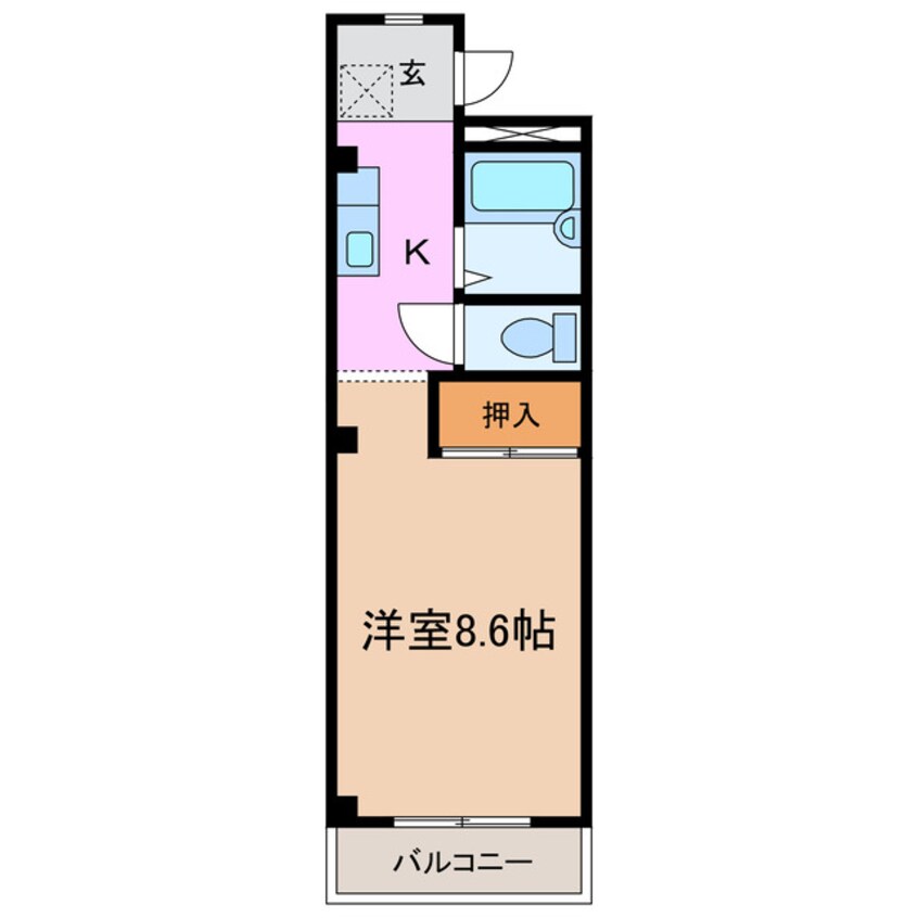 間取図 愛知高速交通東部丘陵線<リニモ>/杁ケ池公園駅 徒歩11分 2階 築35年