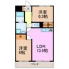 フォレストサイドＫ 2LDKの間取り