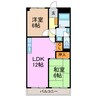 パークサイド大和園 2LDKの間取り