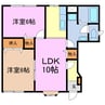 メゾン緑 2LDKの間取り