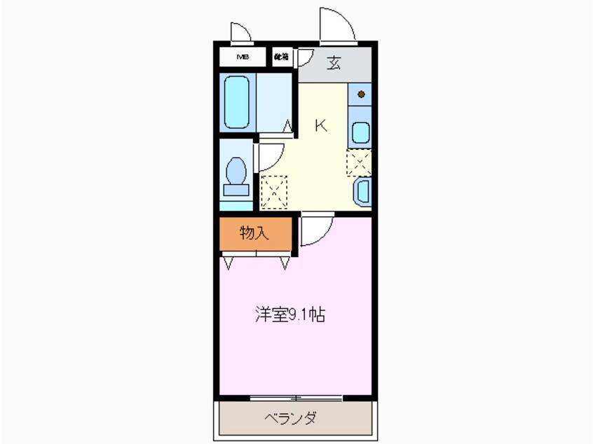 間取図 サンライズ平手