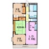 エルシャルマン 3LDKの間取り