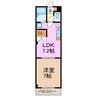 セレニール諸の木 1LDKの間取り