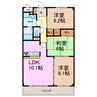 アトラクティブＳ・Ｔ 3LDKの間取り