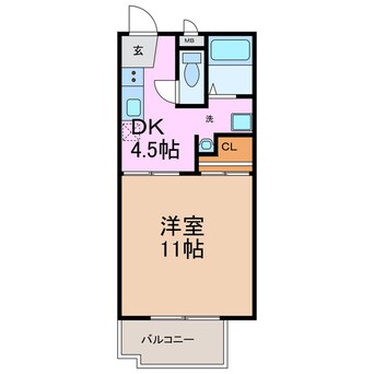 間取図 ジョイフルふじつか