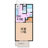 ジョイフルふじつか 1Kの間取り