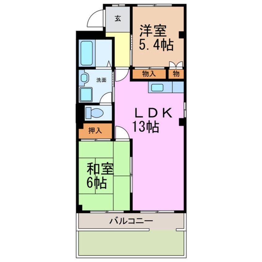 間取図 エスポワールＯＨ７２