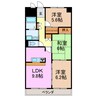 ヴァンベール　徳重 3LDKの間取り