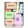 クレストステージ洋 3LDKの間取り