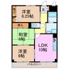 クレストステージ洋 3LDKの間取り