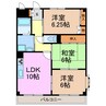 クレストステージ洋 3LDKの間取り